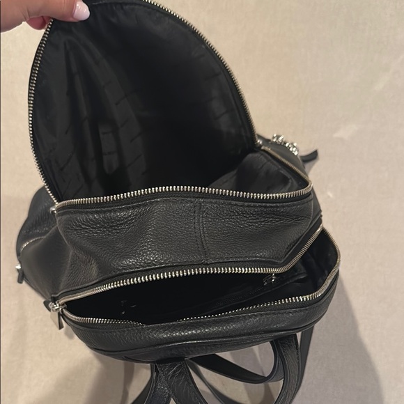 Michael Kors Black Leather Backpack (mini) - Picture 2 of 3